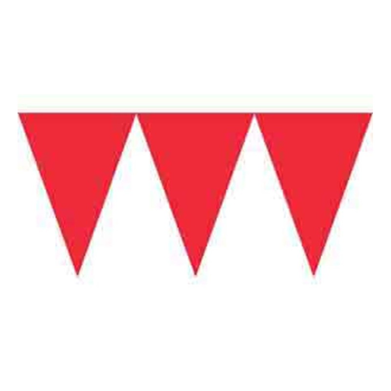 Pennant Paper Banner - Apple Red
