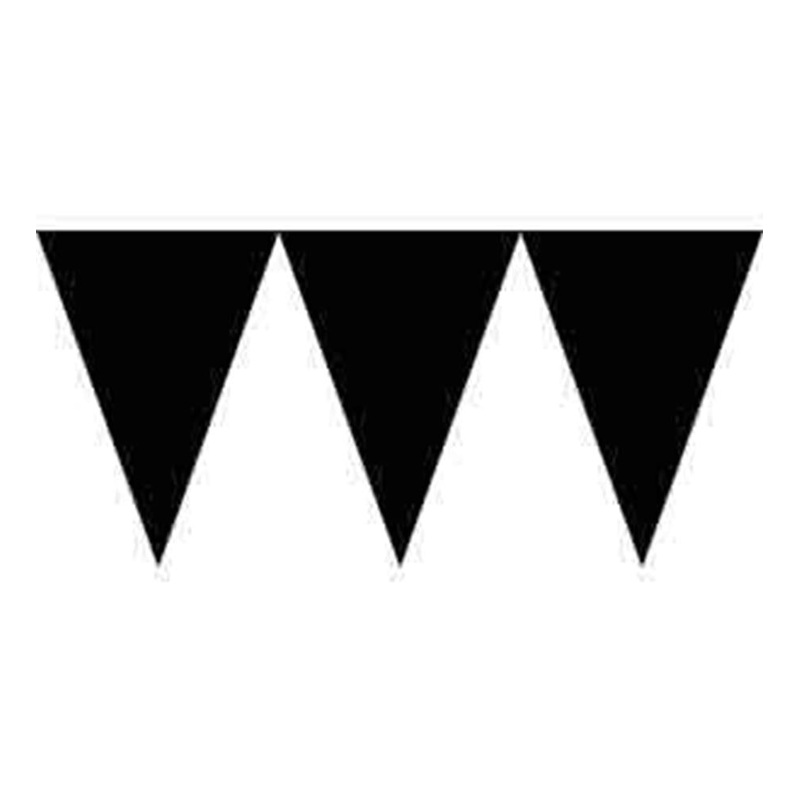 Pennant Paper Banner - Jet Black