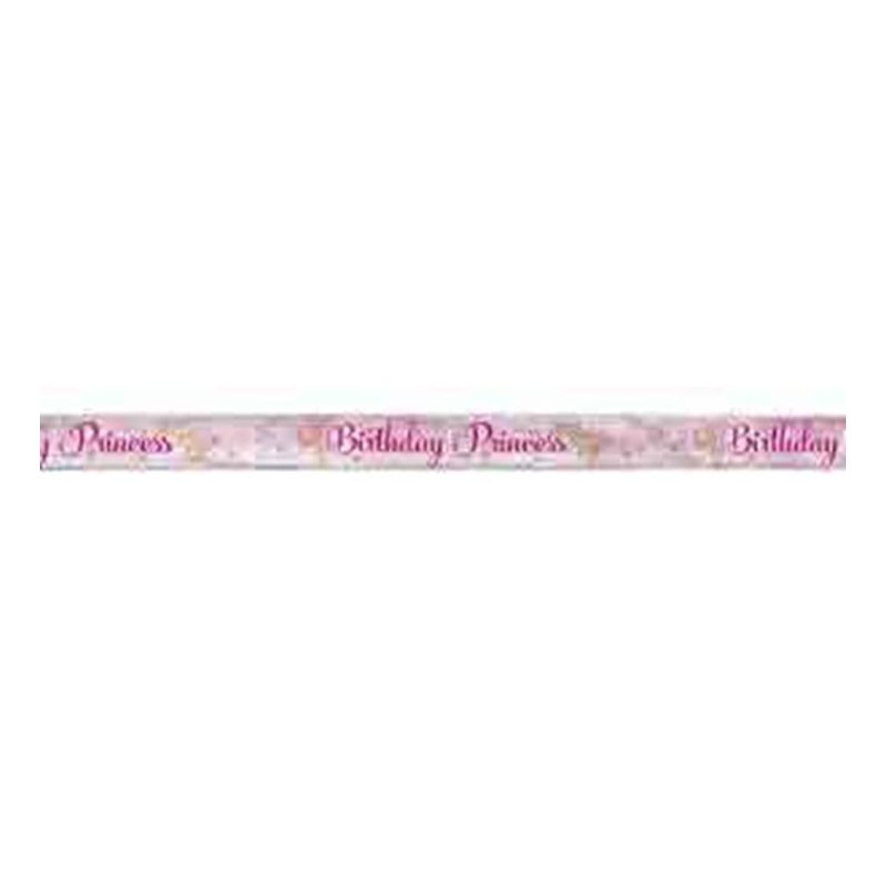 Pink Princess Foil Banner 12ft