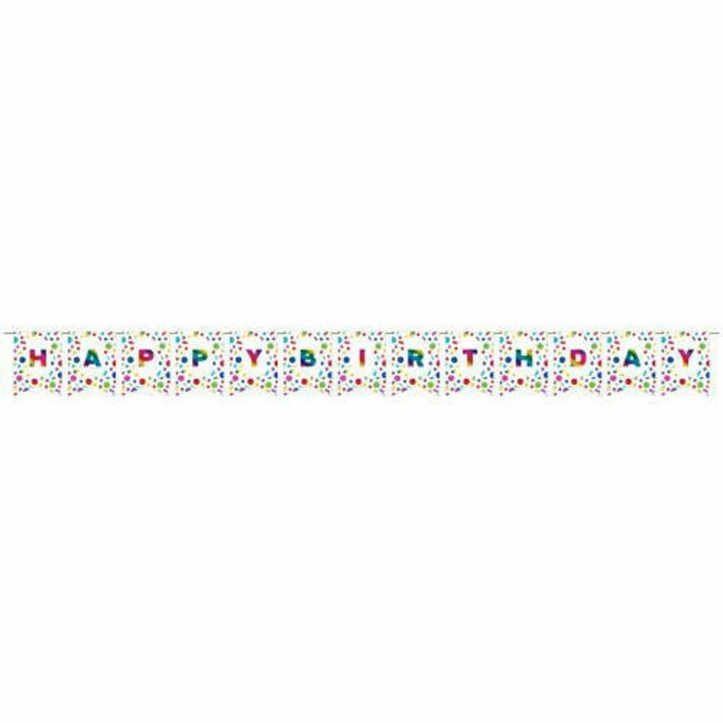Rainbow Foil DIY Pennant Banner