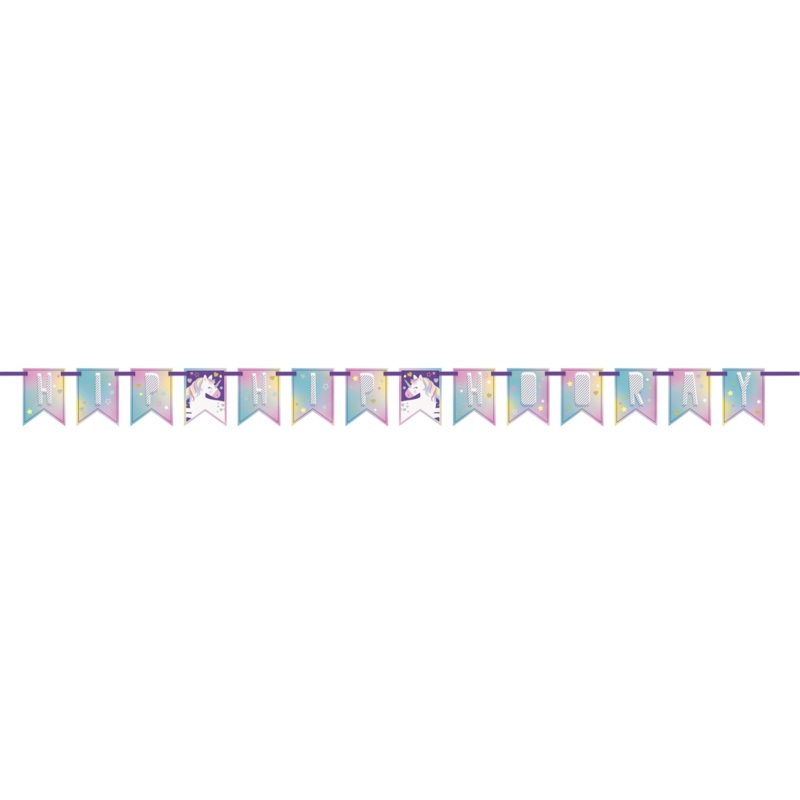 Unicorn Pennant Banner 7ft