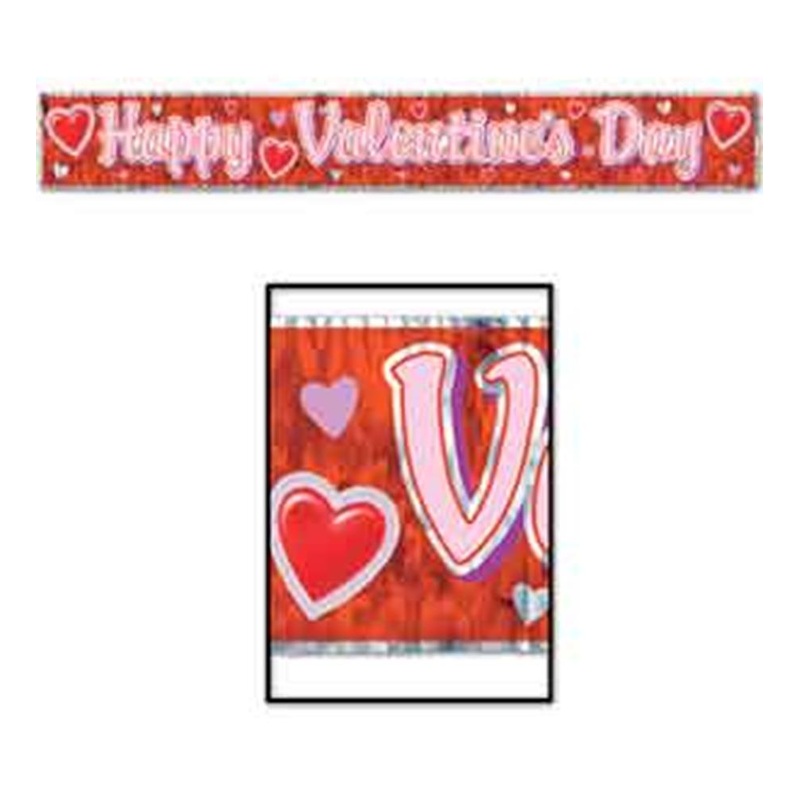 Valentine Banner Metallic