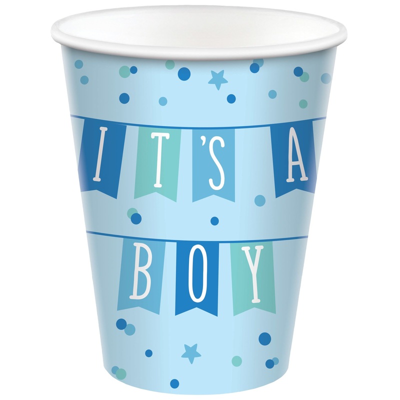 Blue Banner Baby 9oz Cups