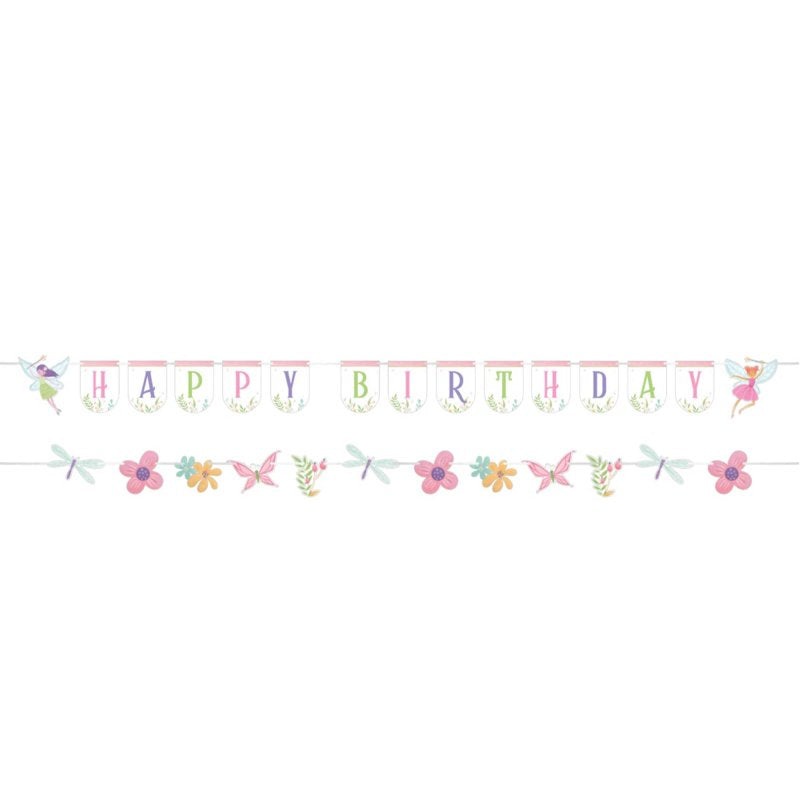 Fairy Forest Birthday Banner