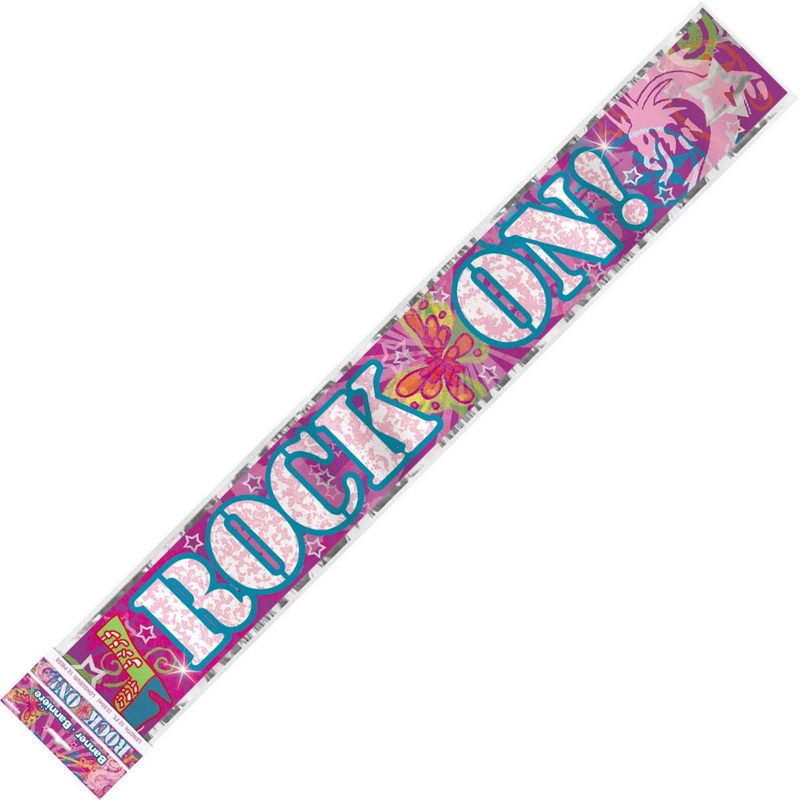 "Rock On" Foil Banner - 3.65m