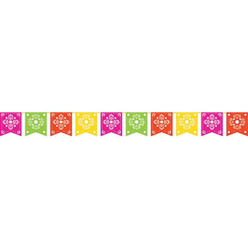 Serape Picado Fiesta Flag Banner
