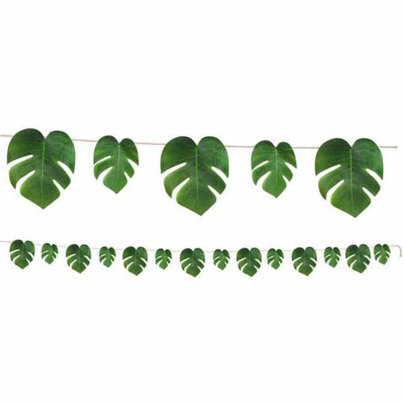 Tropical Palm Leaves Banner