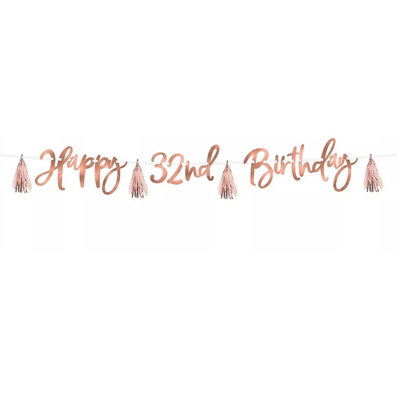Blush Birthday Custom Banner Kit