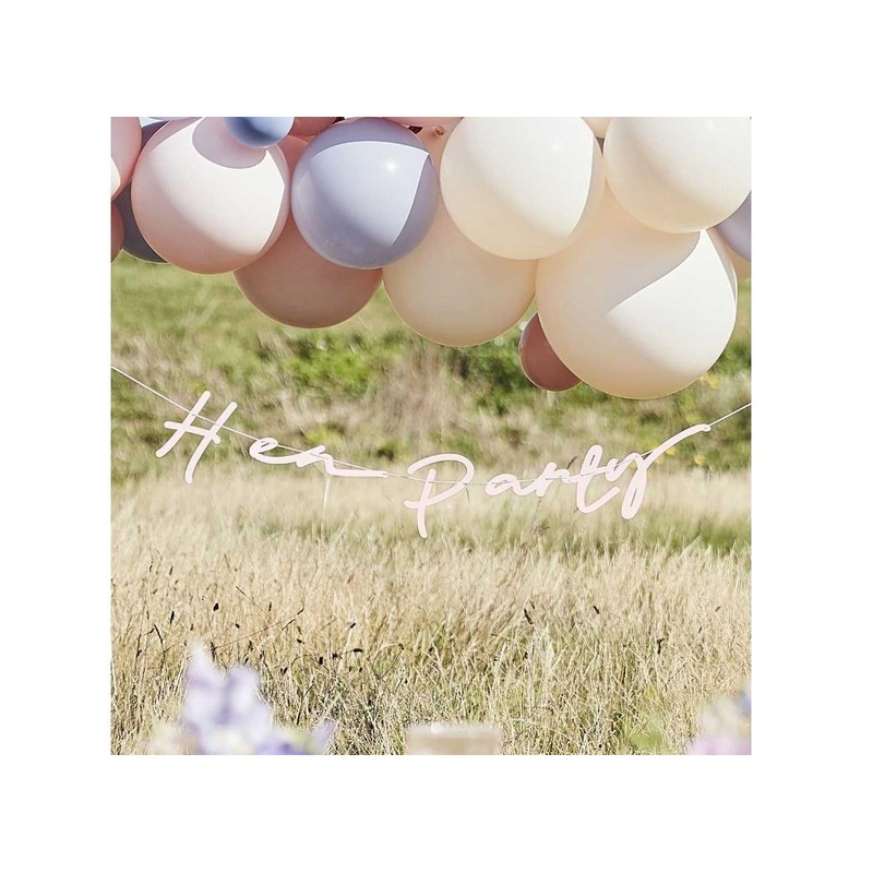 Boho Floral Hen Party Banner