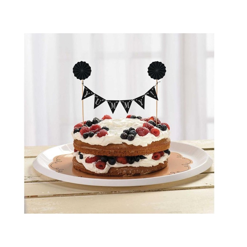Chalkboard Banner Cake Topper