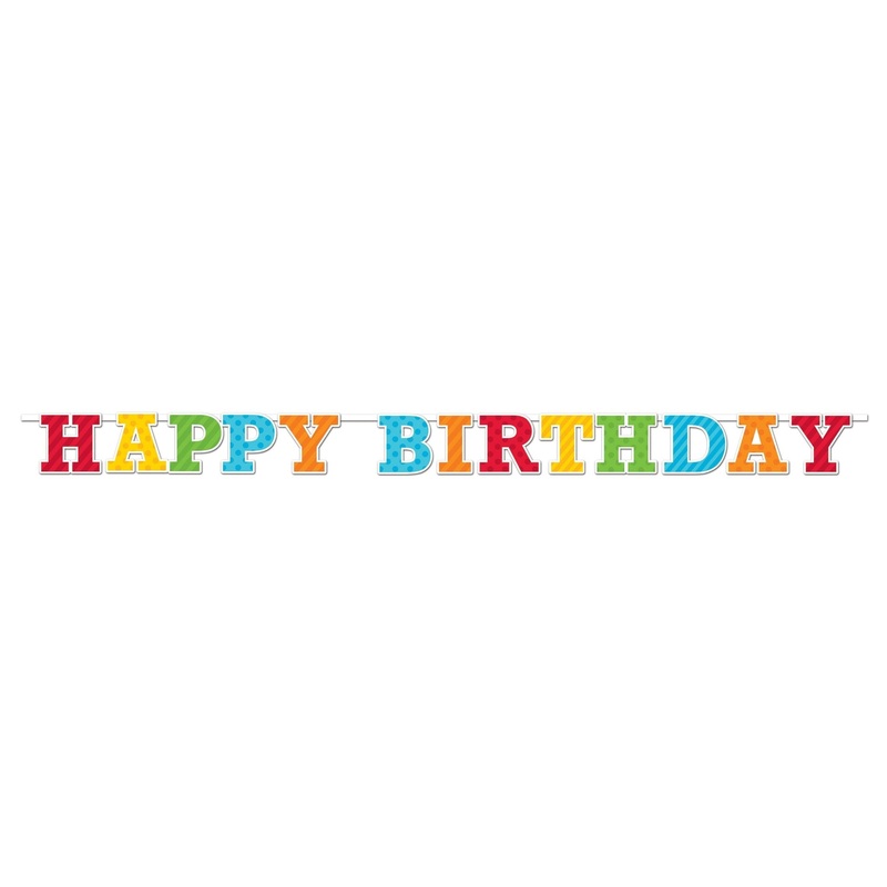 Colorful "Happy Birthday" Banner
