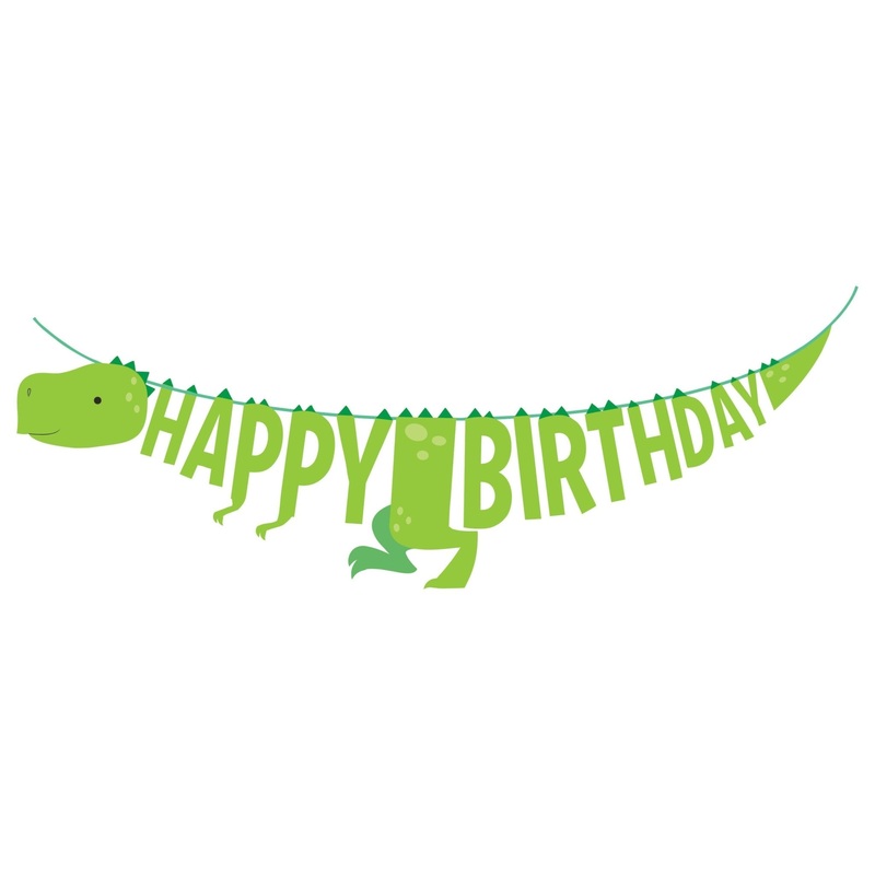 Dinosaur "Happy Birthday" Banner