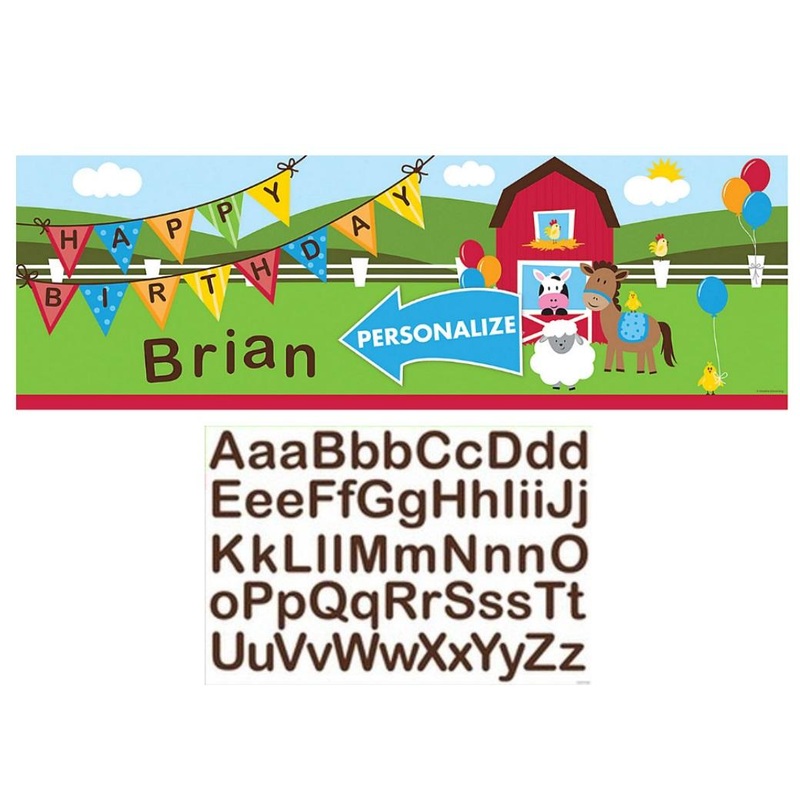 Farmhouse Fun Giant Party Banner