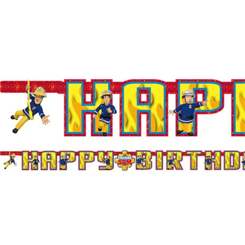 Fireman Sam Birthday Banner