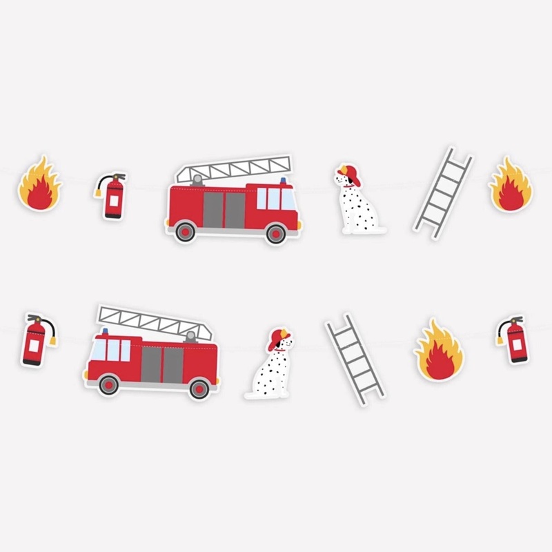 Firetruck Party Banner