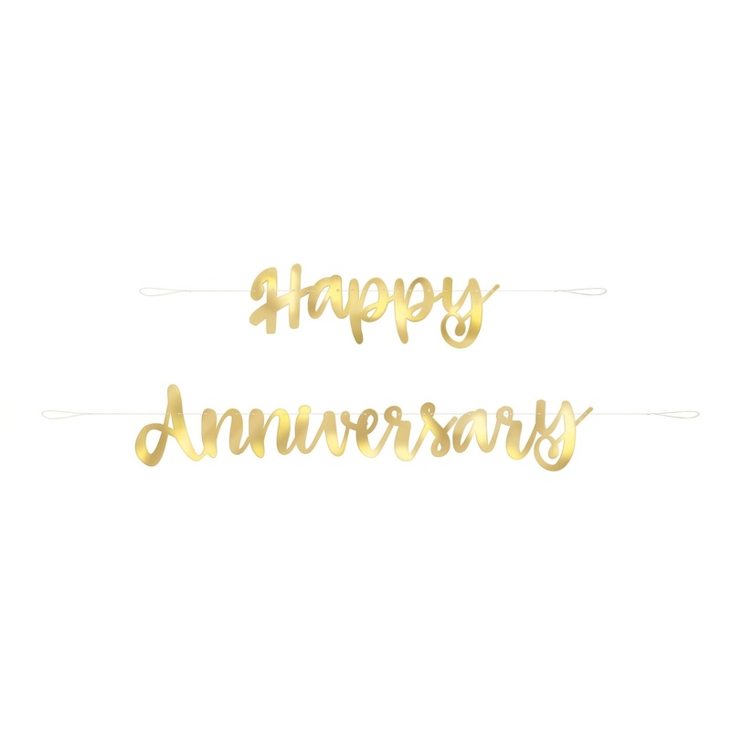 Gold Anniversary Party Banner