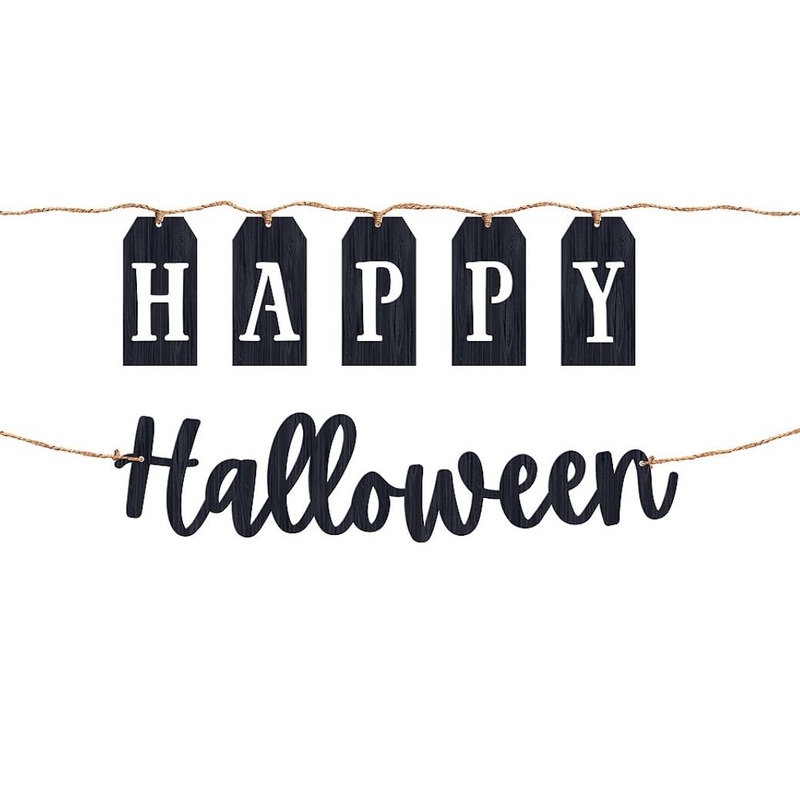 Happy Halloween Wooden Banner