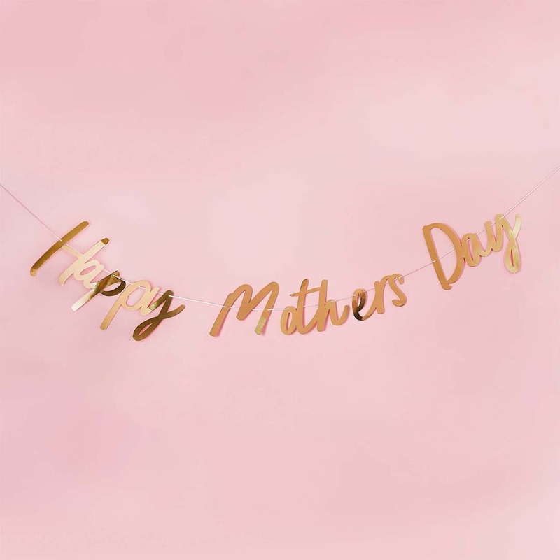 Happy Mother's Day Gold Banner