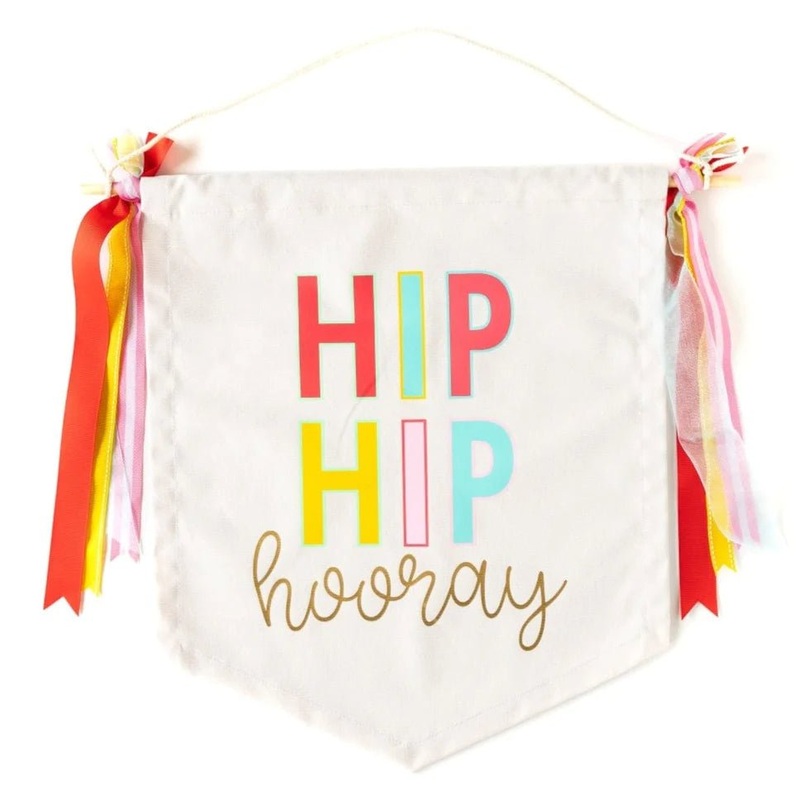 Hip Hip Hooray  Canvas Banner