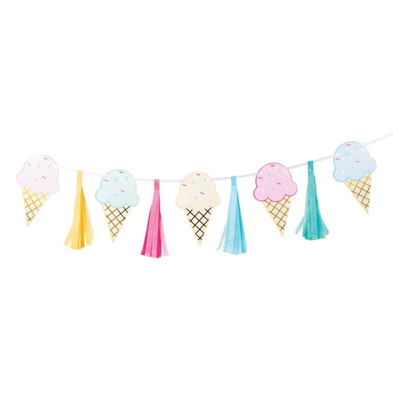 Ice Cream Party Banner