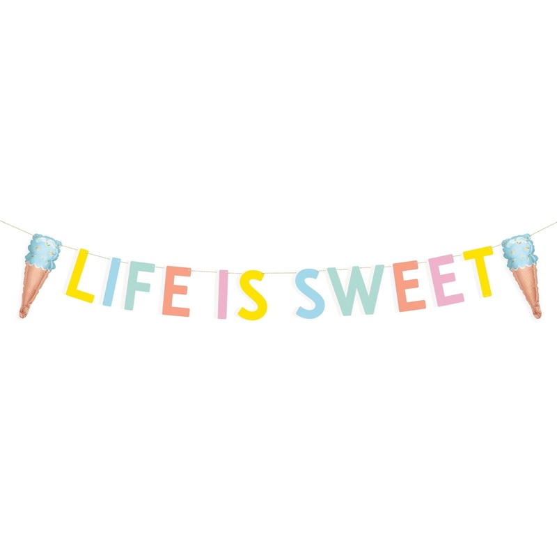 Life is Sweet Ice Cream Banner