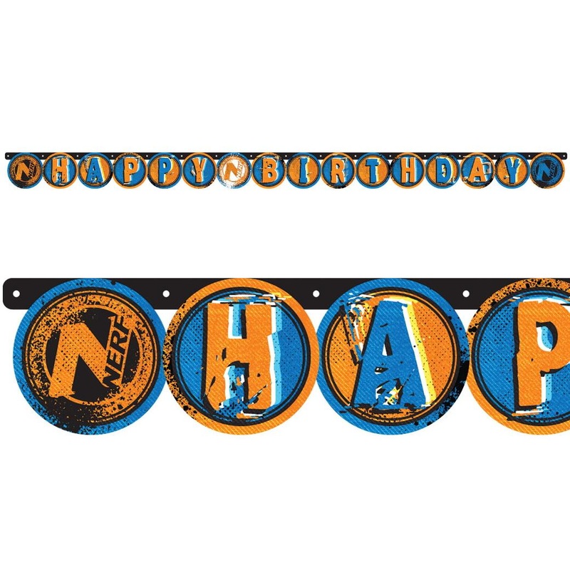 Nerf Happy Birthday Banner