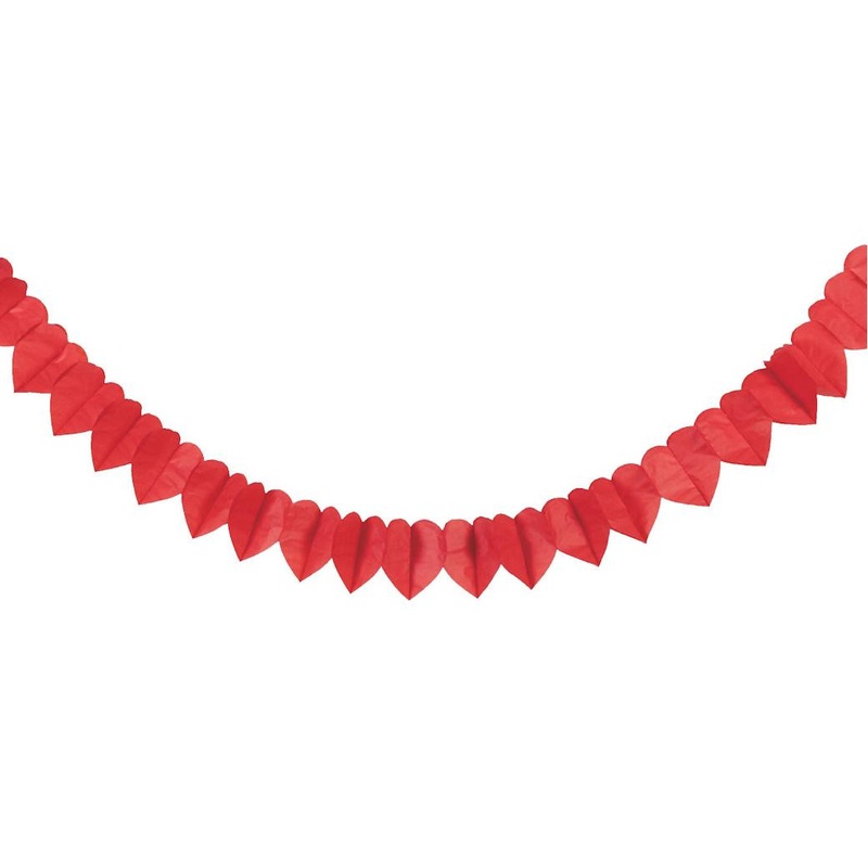Red Hearts Paper Banner