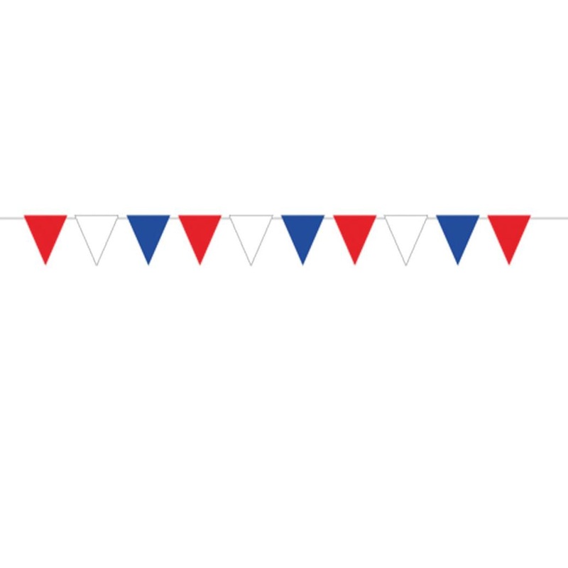 Red White & Blue Pennant Banner