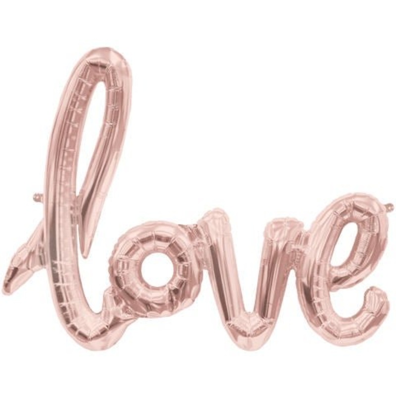 Rose Gold "Love" Balloon Banner