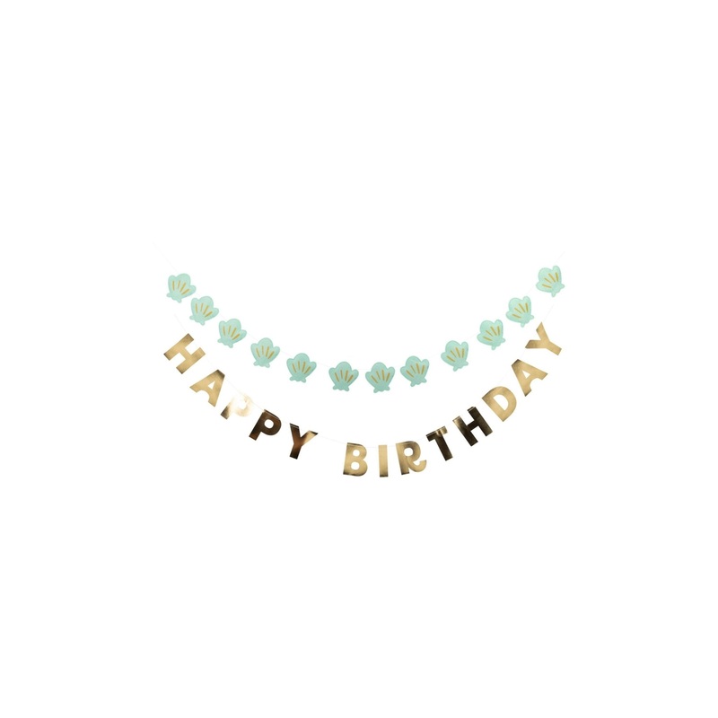 Seashell Birthday Banner Set