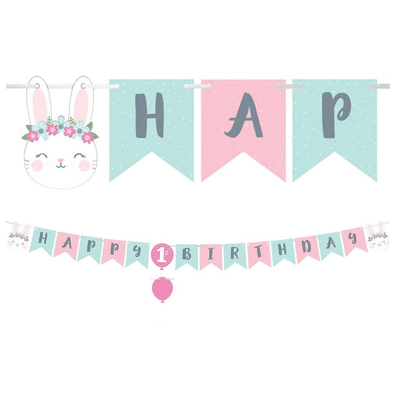 Some Bunny Happy Birthday Banner