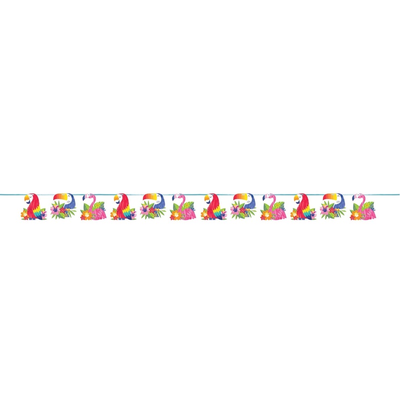 Tropical Party Parrot Banner