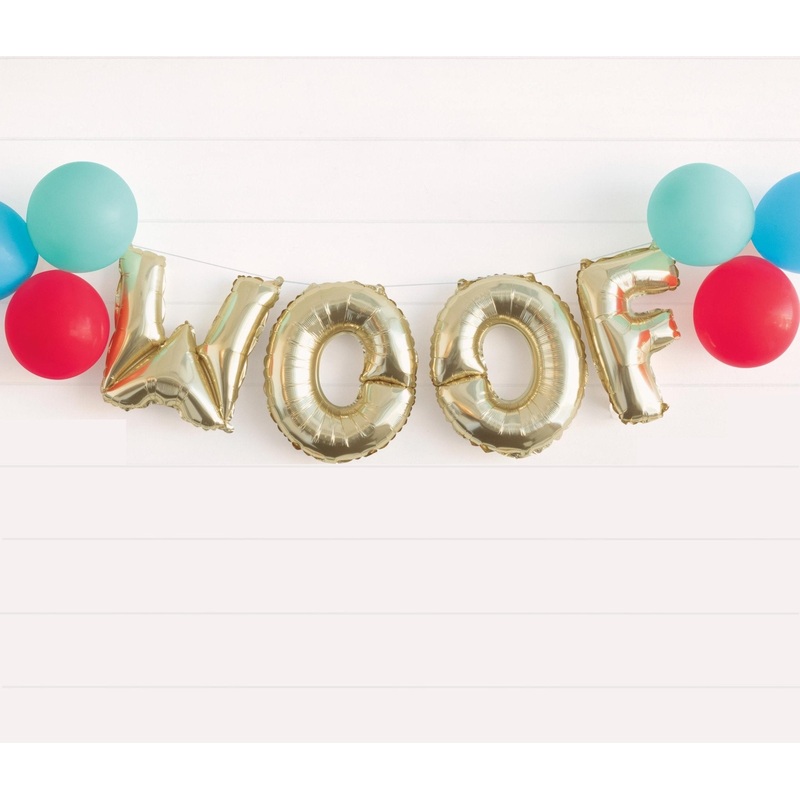 WOOF Dog Balloon Banner 10ft