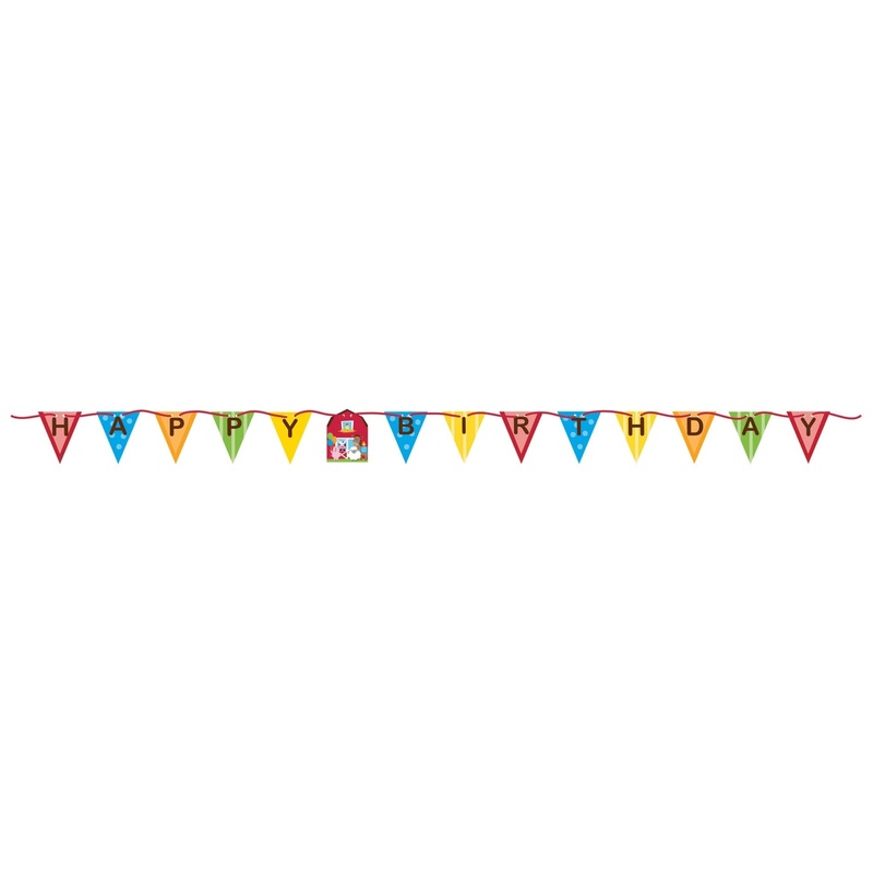 Barnyard "Happy Birthday" Banner