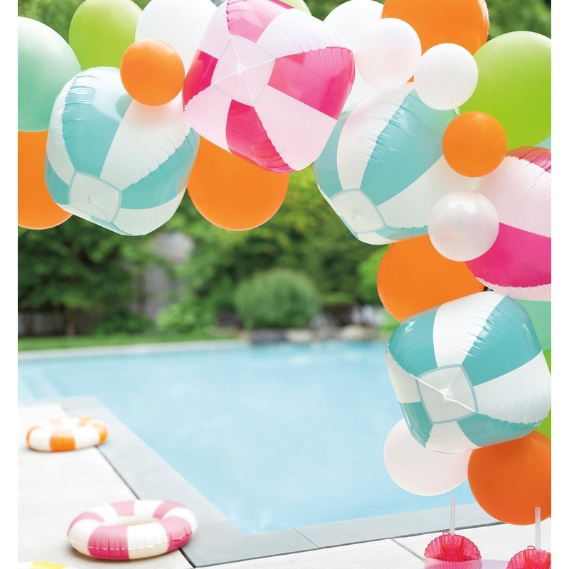 Beach Ball Balloon Banner