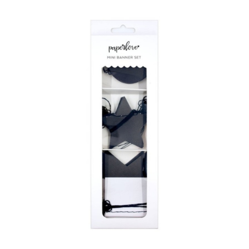 Black Mini Banner Set