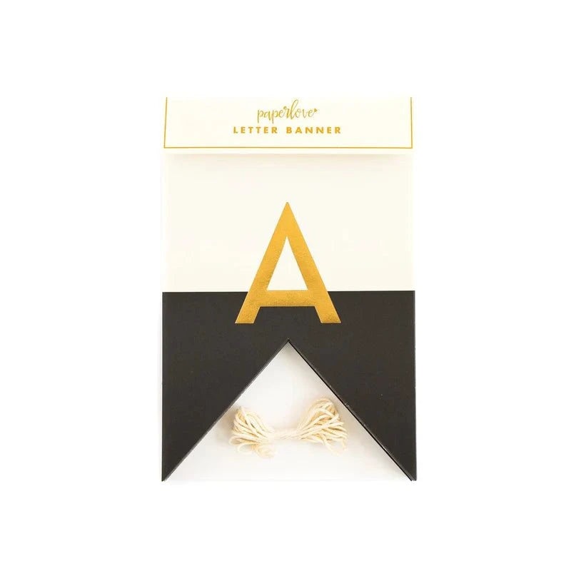 Black Tie Letter Banner