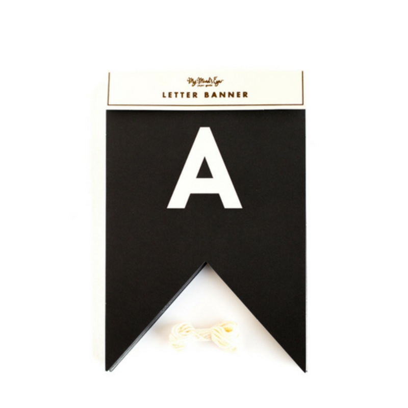 Black & White Letter Banner