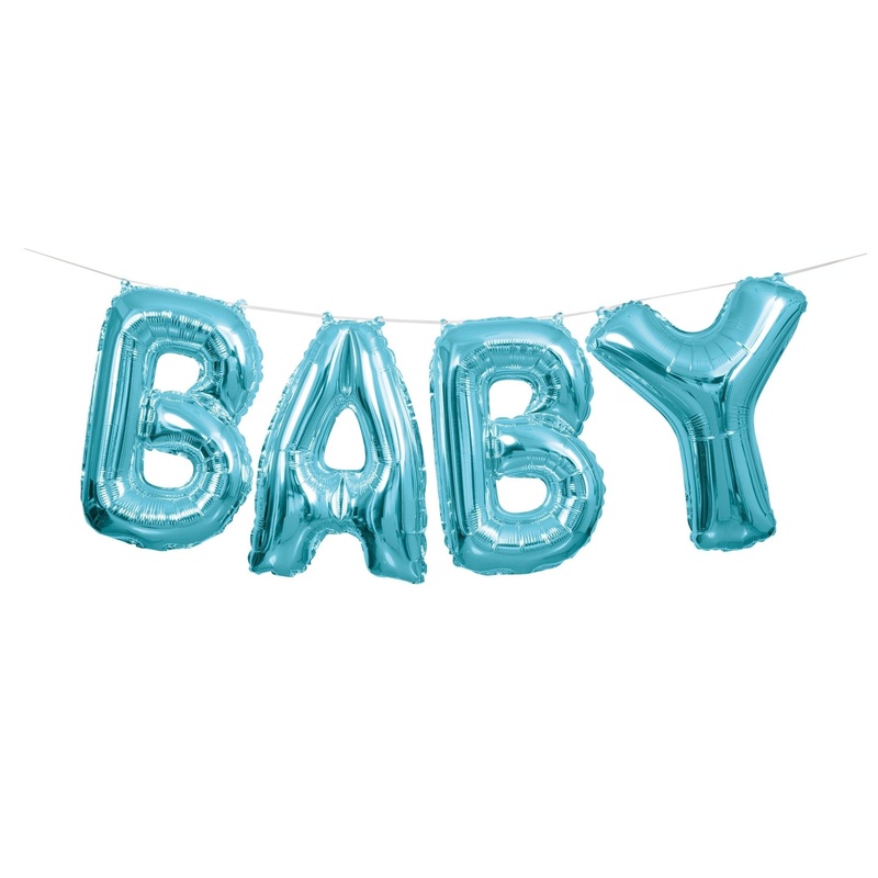 Blue "Baby" Balloon Banner