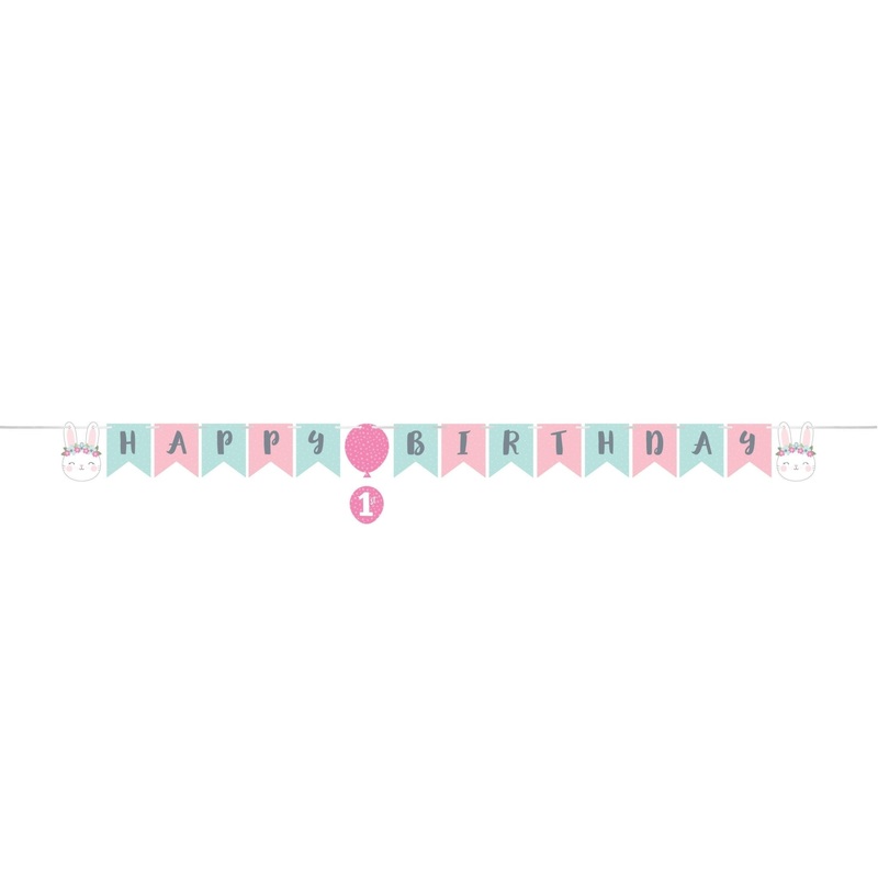 Bunny "Happy Birthday" Banner