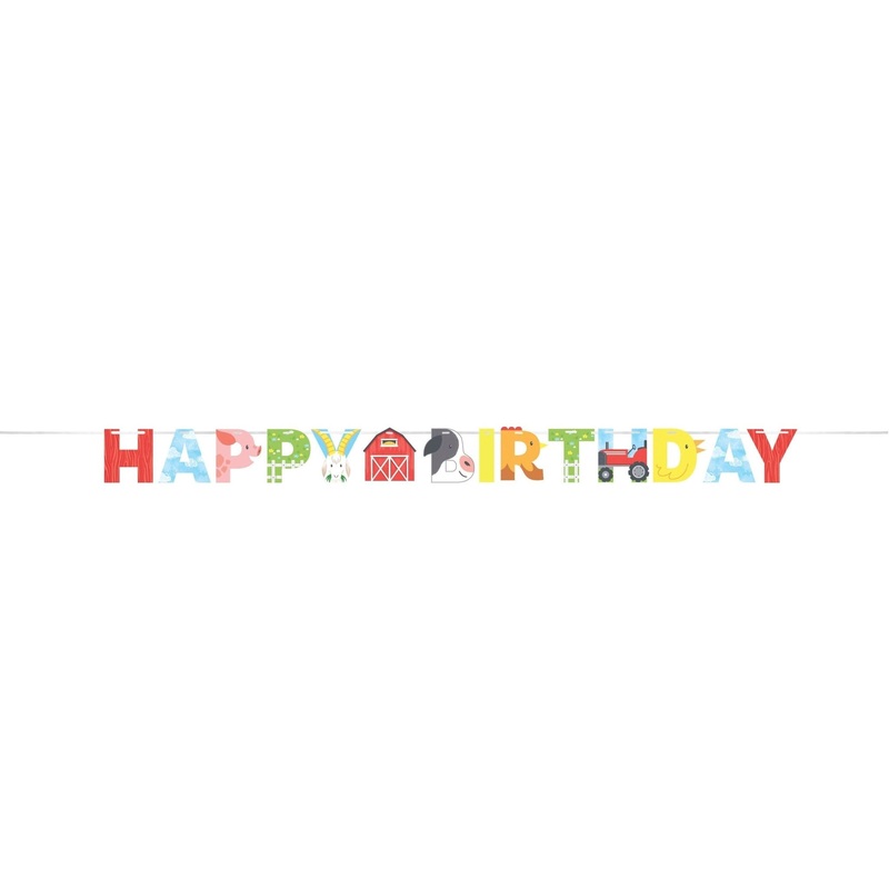 Farm Birthday Party Banner
