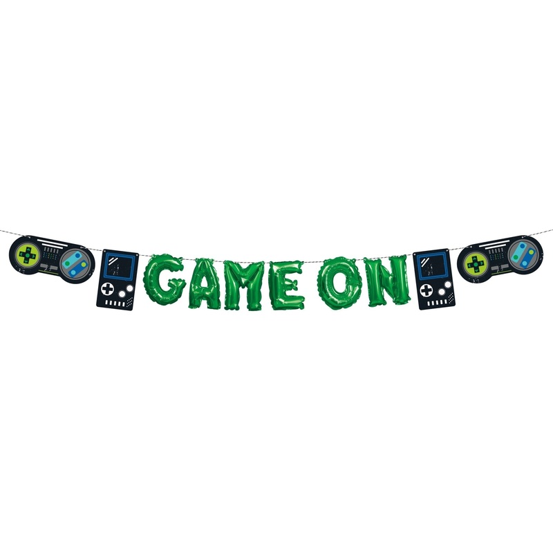 Game On Party Balloon Banner
