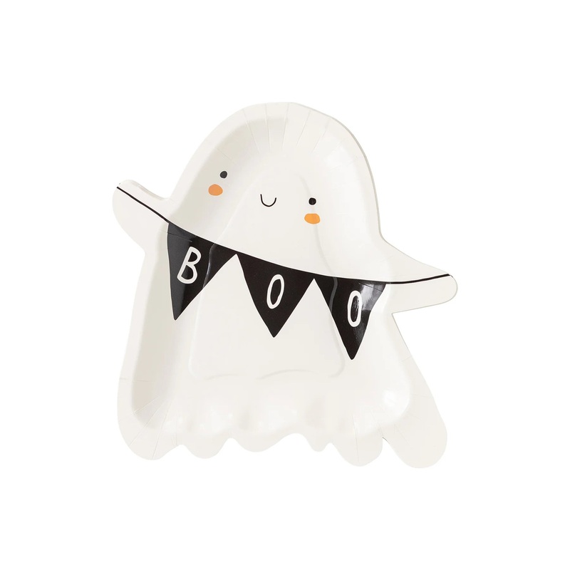 Ghost With Boo Banner Plate