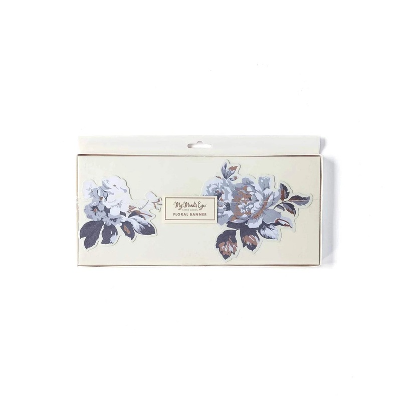 Gingham Farm Floral Banner