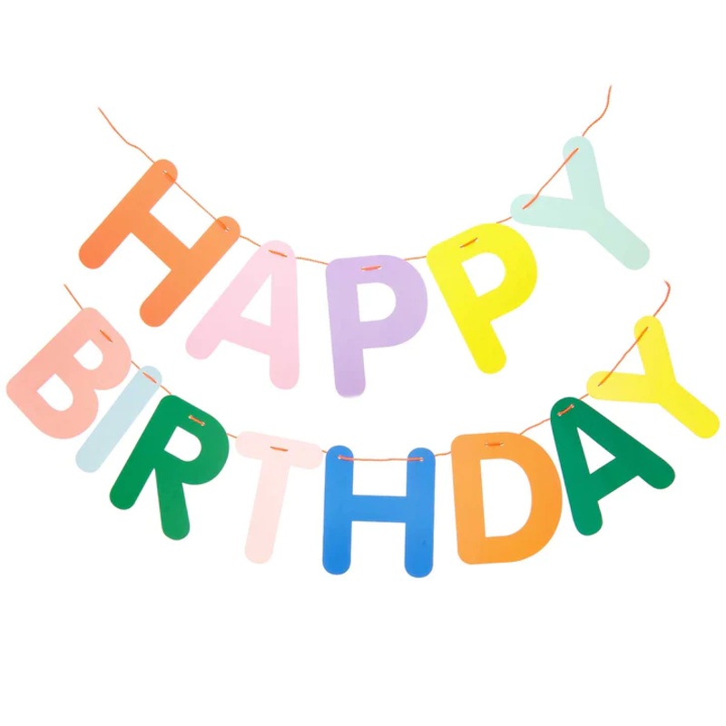 Happy Birthday Garland - Bright