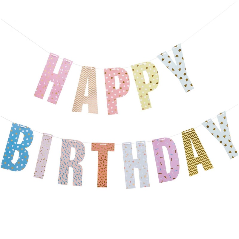 Happy Birthday Garland - Joyful