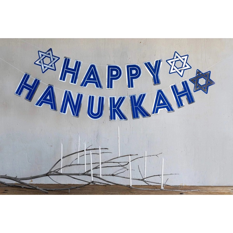 "Happy Hanukkah" Banner