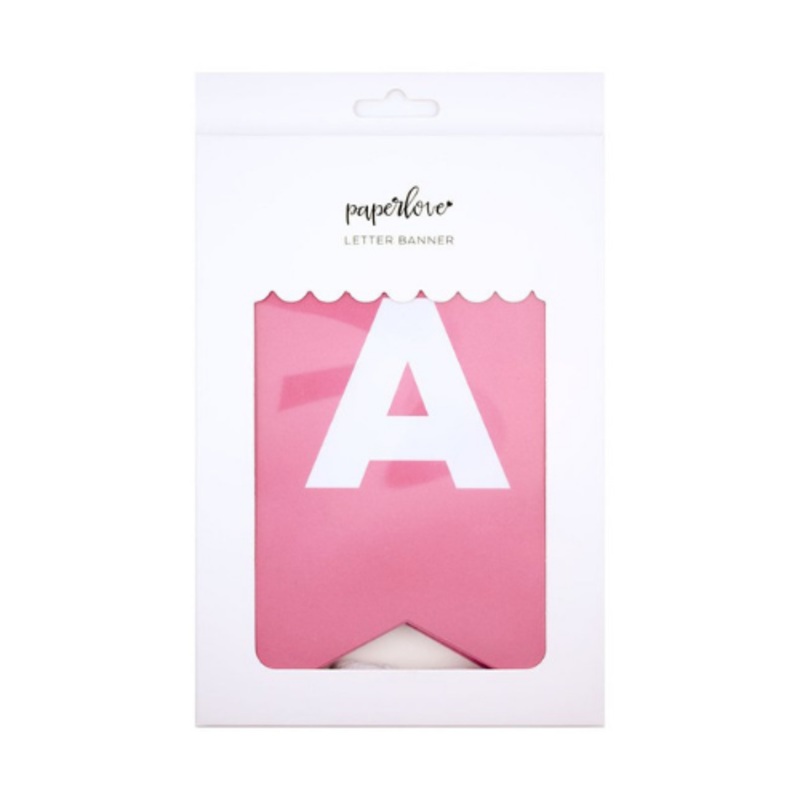 Hot Pink Letter Banner