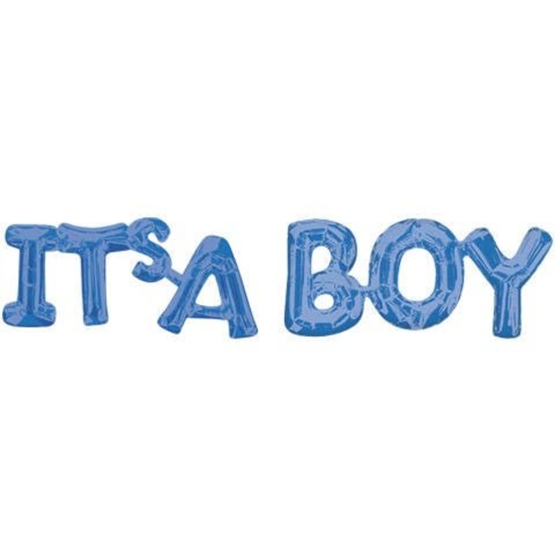 "It's a Boy" Blue Balloon Banner