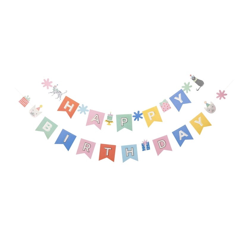 Kitty Happy Birthday Banner